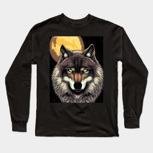 Moon Wolf Long Sleeve T-Shirt